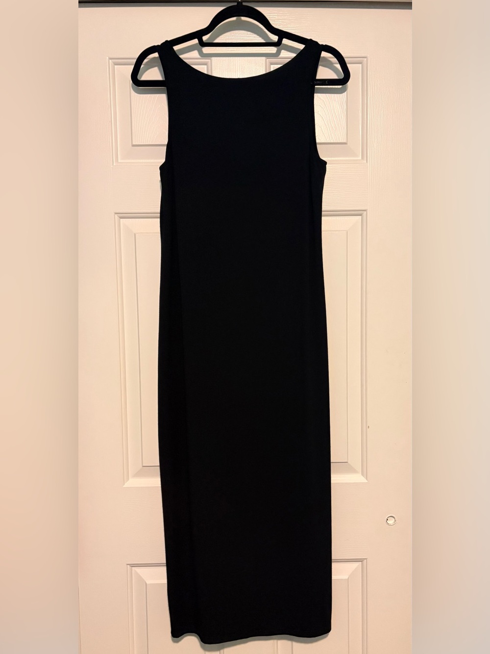 Eileen Fisher Black Knit Sleeveless Maxi Dress Size M
